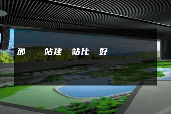 那個網站建網站比較好